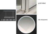 Roltechnik sprchový kout WALK H 1400 výplň transparent rám brillant 941-1400000-00-02